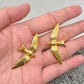 FGS - 18K Gold Plated Steel Flying Bird Stud Earrings