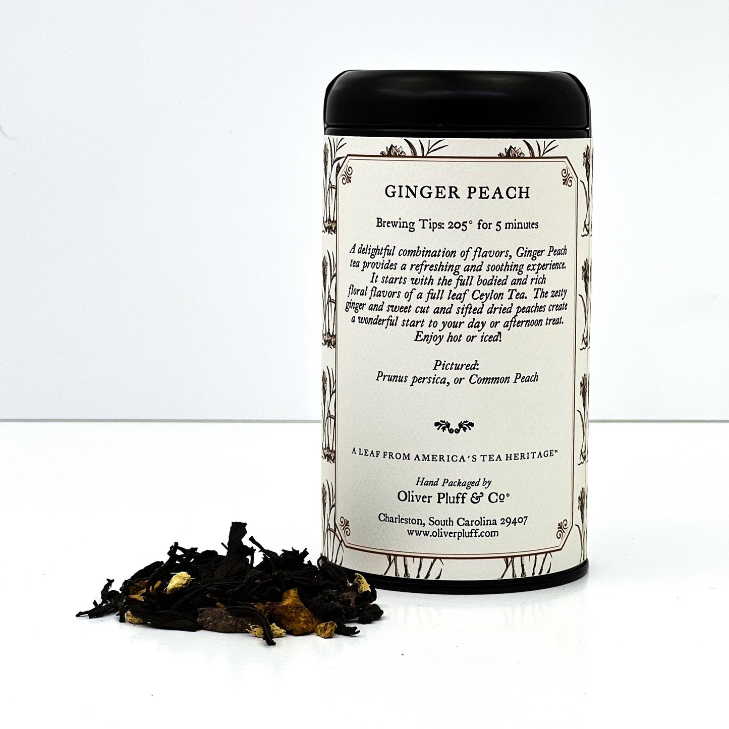 Ginger Peach Tea -- Loose Tea in  Signature Tea Tin