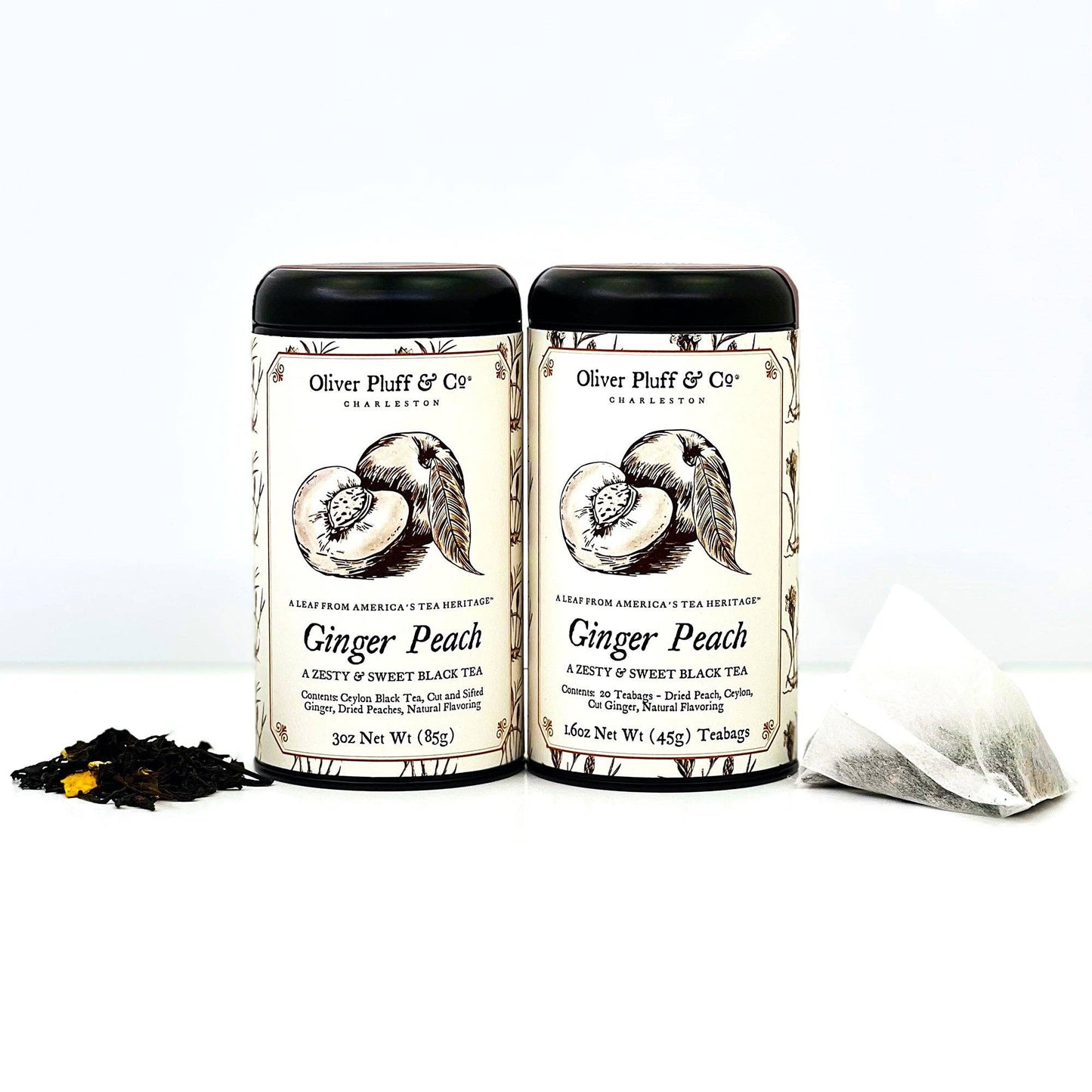 Ginger Peach Tea -- Loose Tea in  Signature Tea Tin