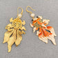 Enamel Goldfish Dangle Earrings